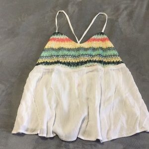 Strappy open back top